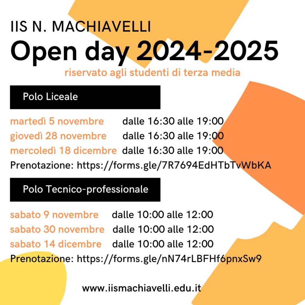 Open Day Liceo Machiavelli